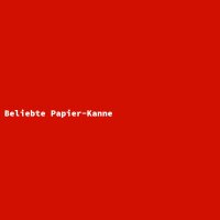 Beliebte Papier-Kanne
