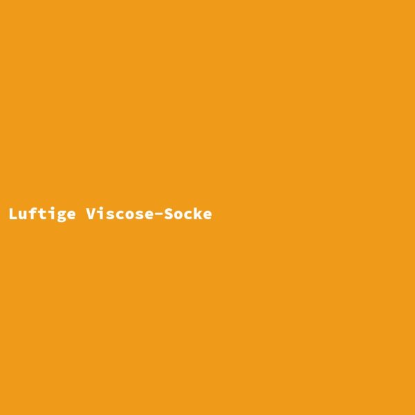 Luftige Viscose-Socke