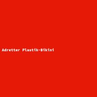 Adretter Plastik-Bikini